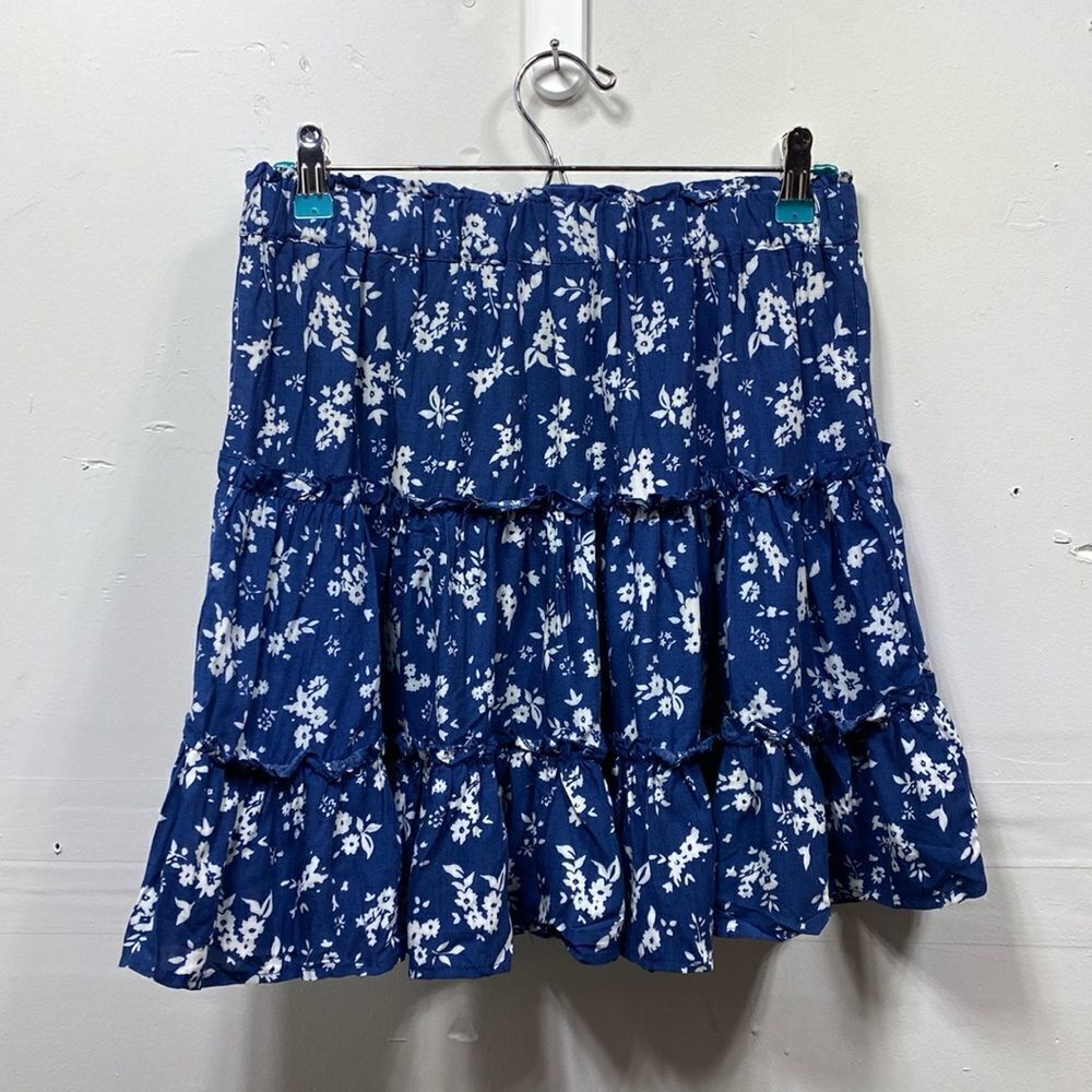 Anne Carson Floral Mini Skirt Large